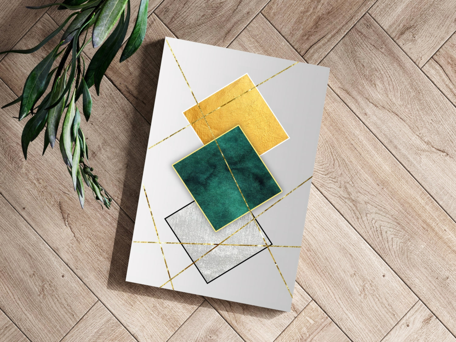 Elegant Squares Aluminum Print.