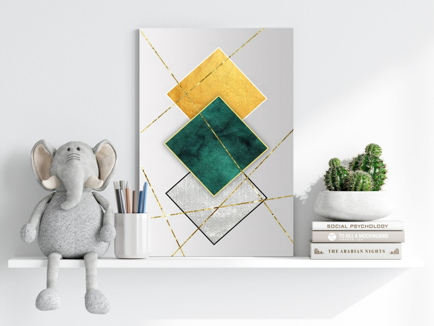 Elegant Squares Aluminum Print.