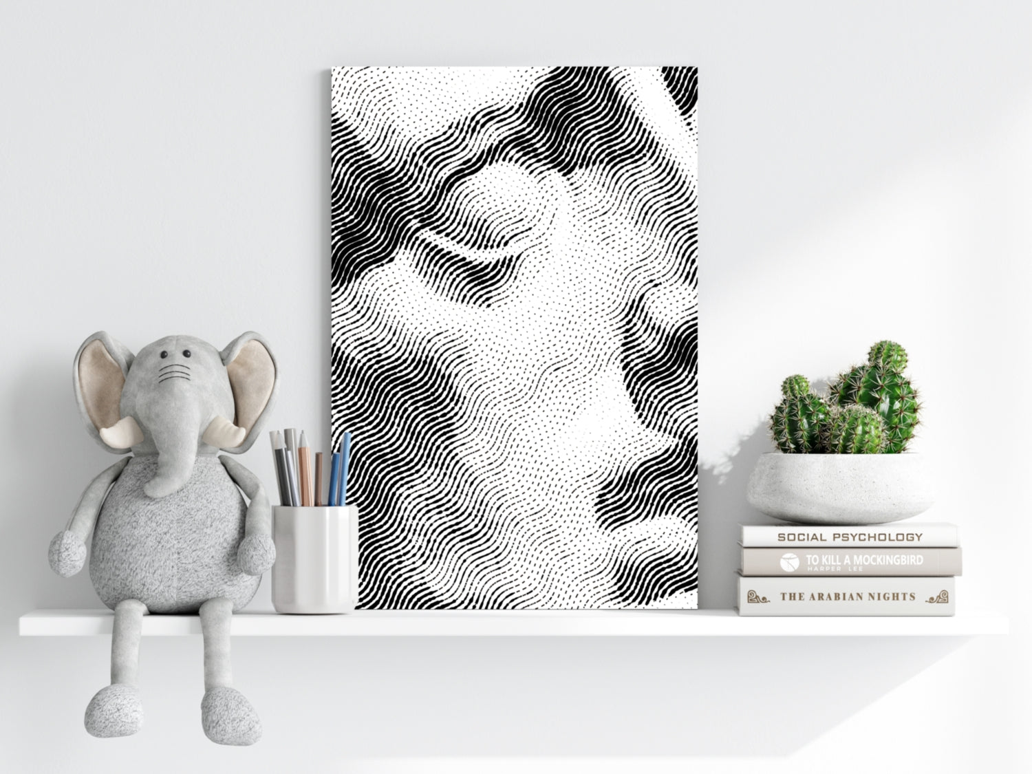 Statue Head Contemporary Aluminum Print.