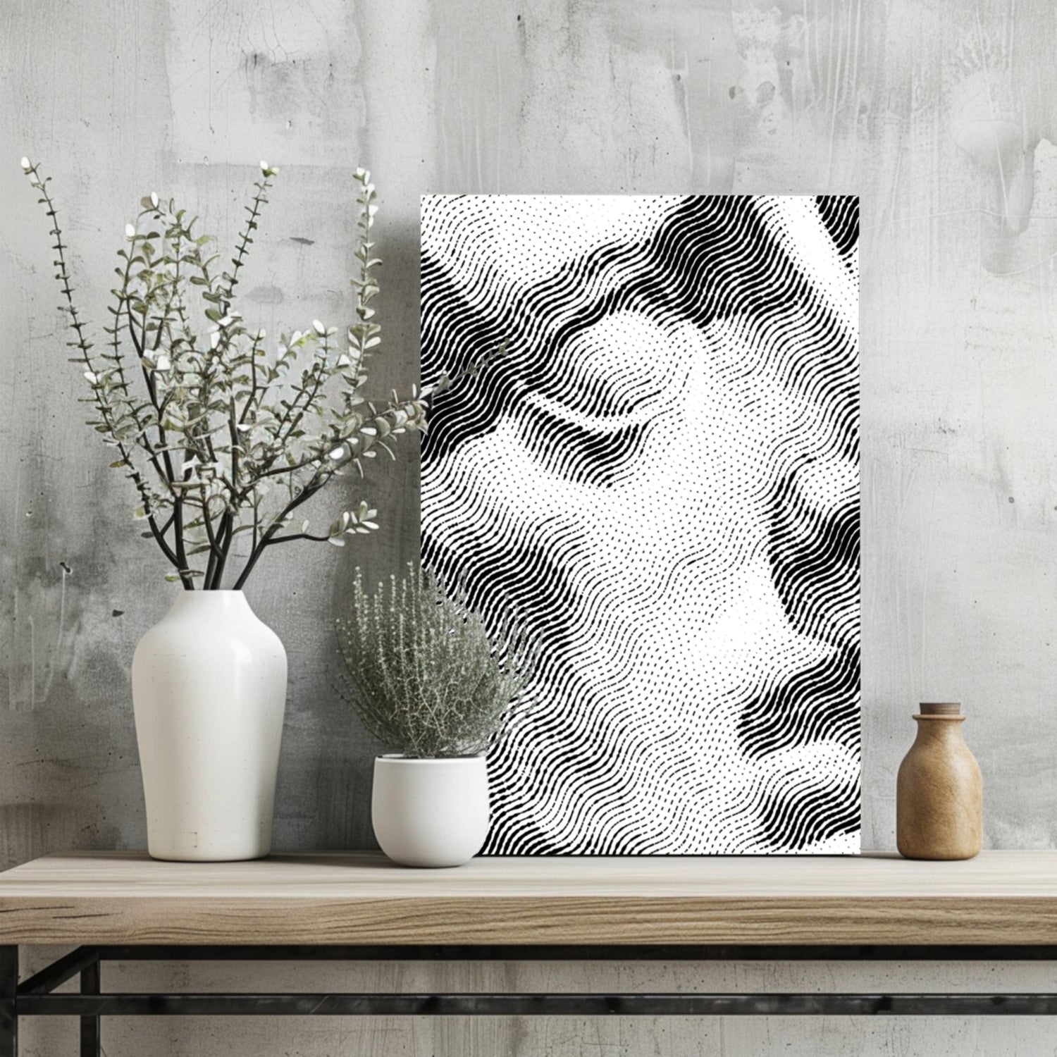 Statue Head Contemporary Aluminum Print.