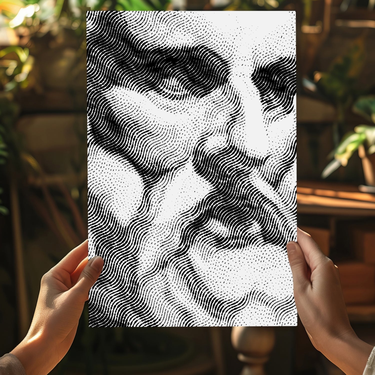 Statue Head Contemporary Aluminum Print.