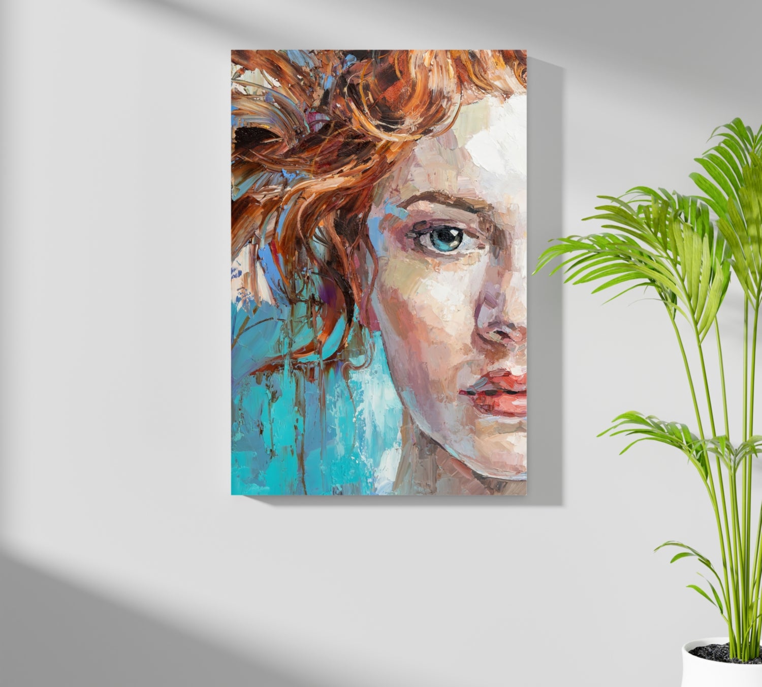 Young Woman Portrait Aluminum Print.