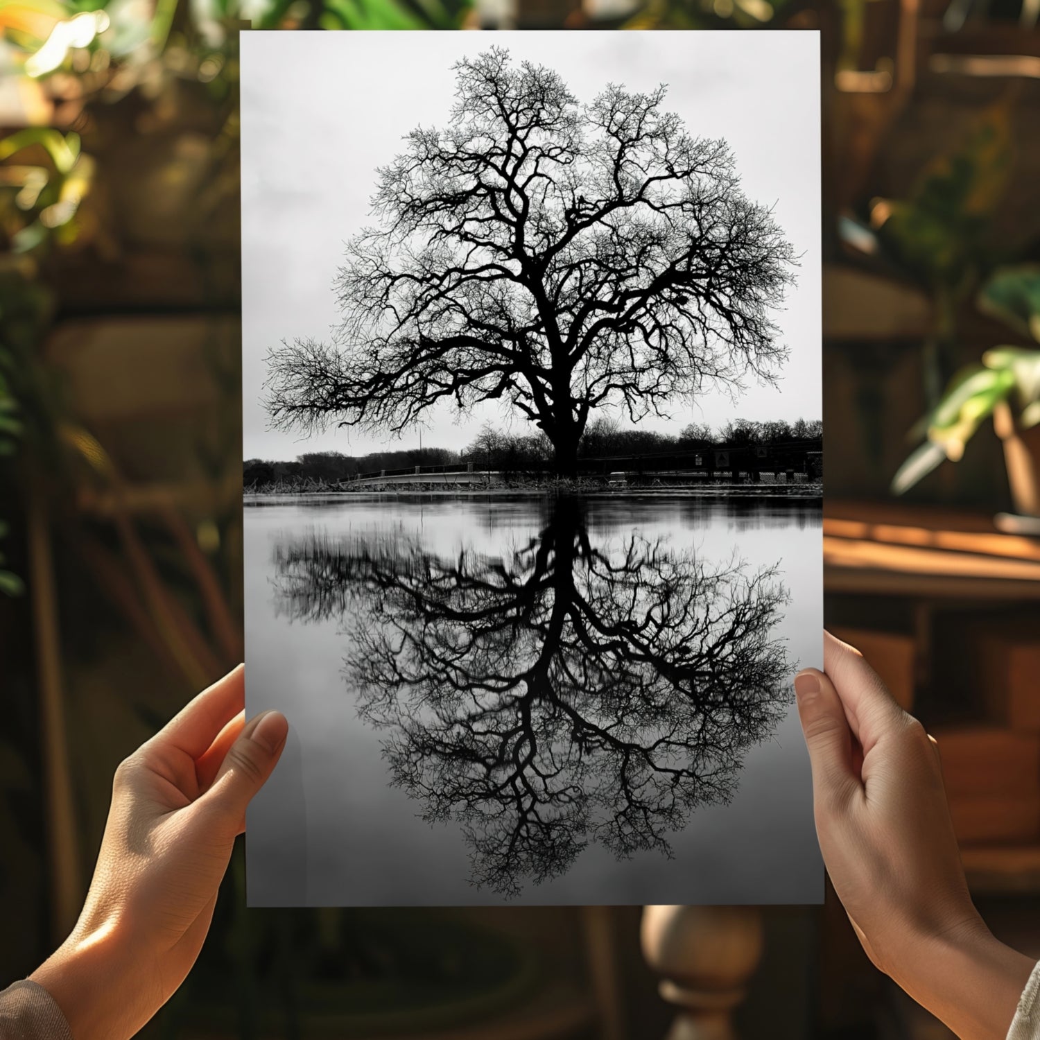 Alone Tree Aluminum Print.