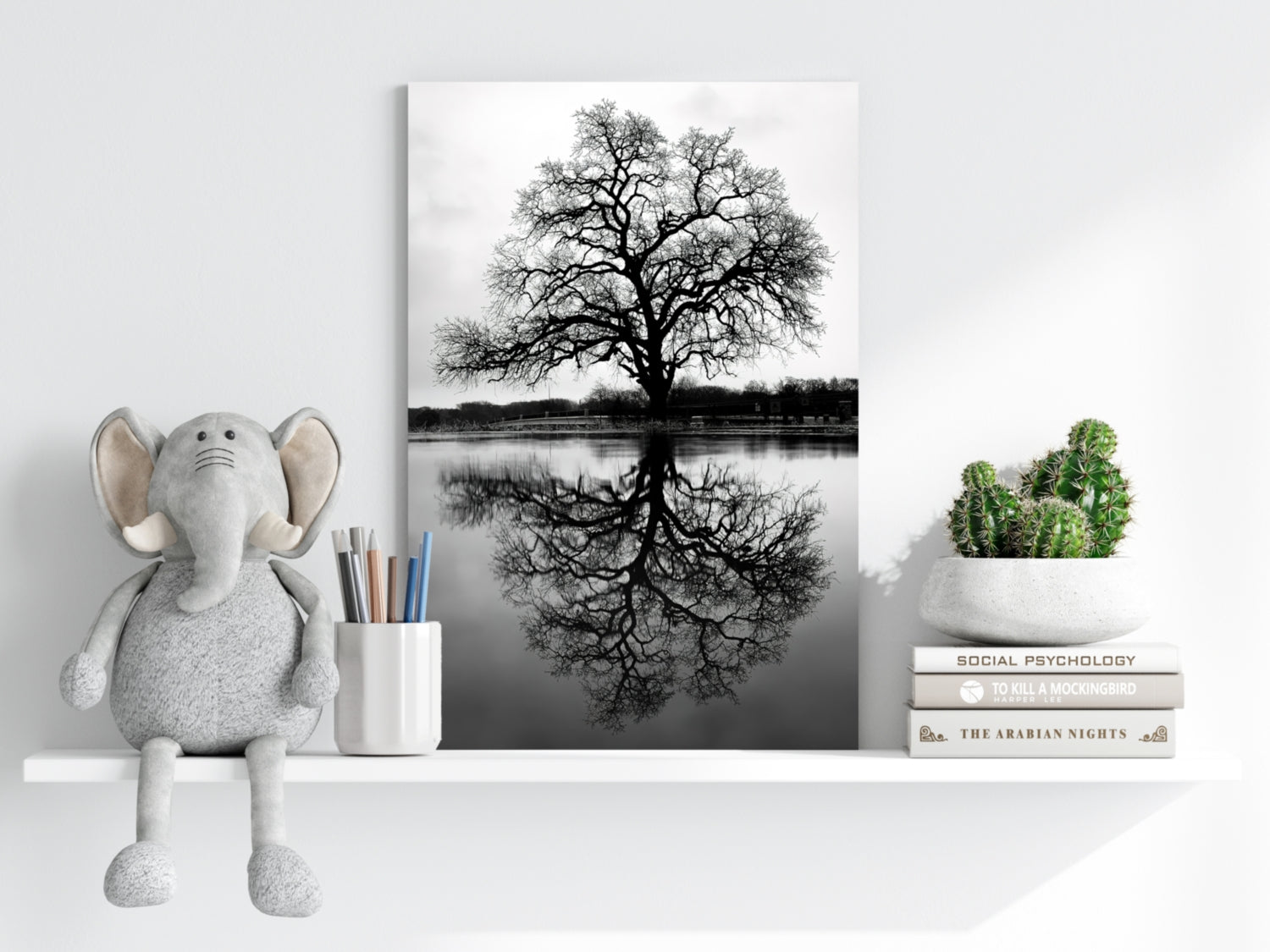 Alone Tree Aluminum Print.