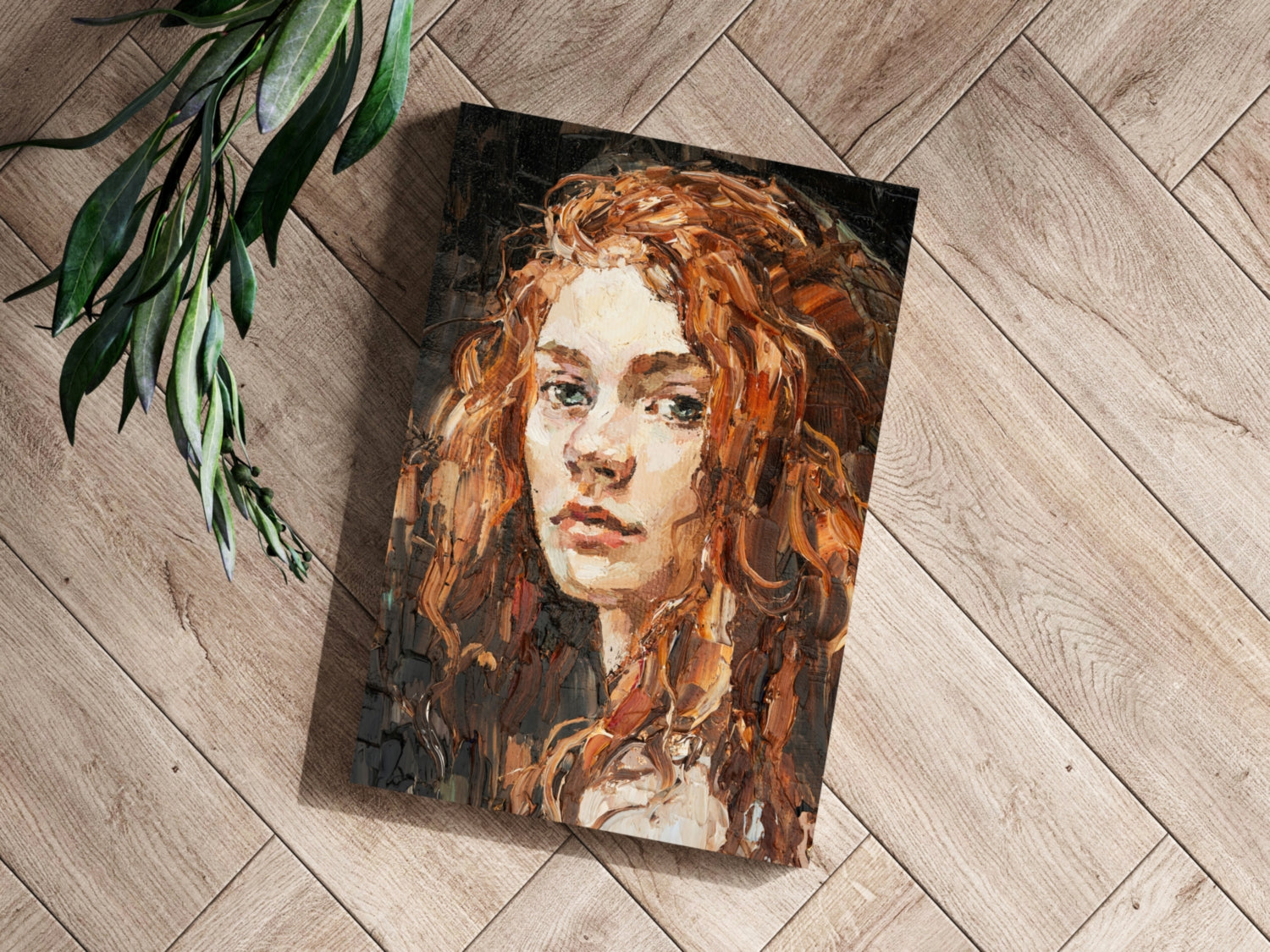 Young Woman Portrait Aluminum Print.