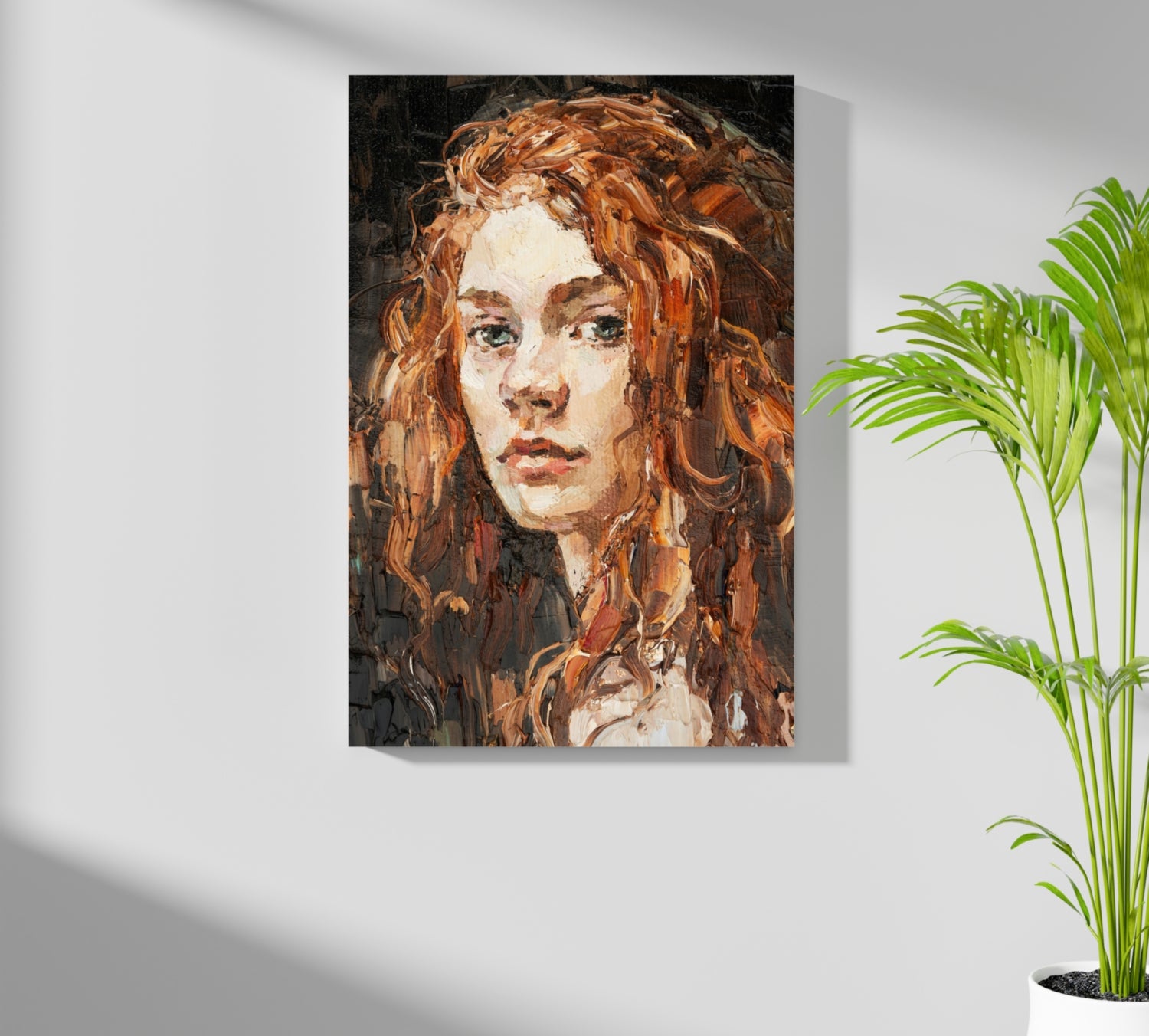 Young Woman Portrait Aluminum Print.