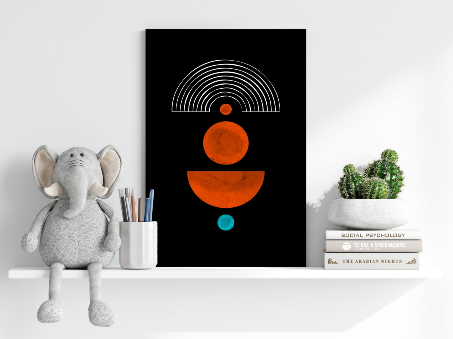 Line Art V1 Aluminum Print.