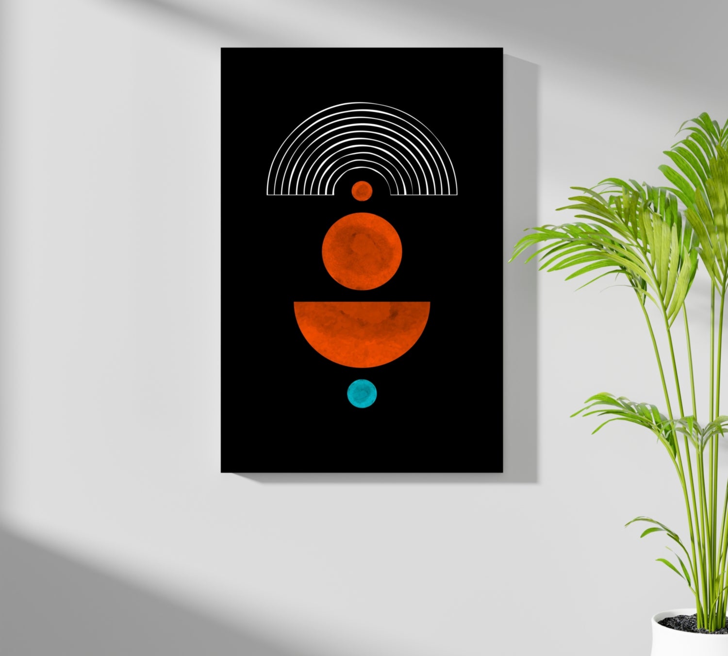 Line Art V1 Aluminum Print.