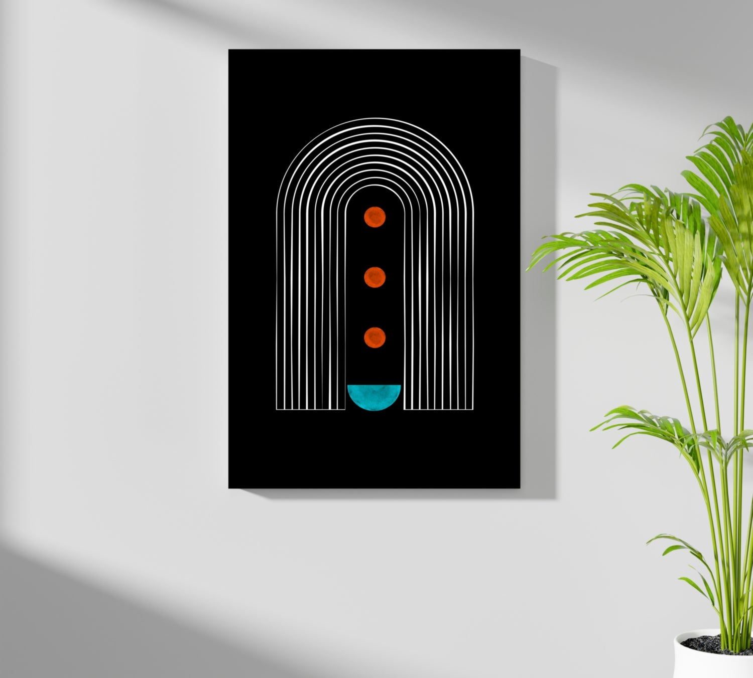 Line Art V2 Aluminum Print.