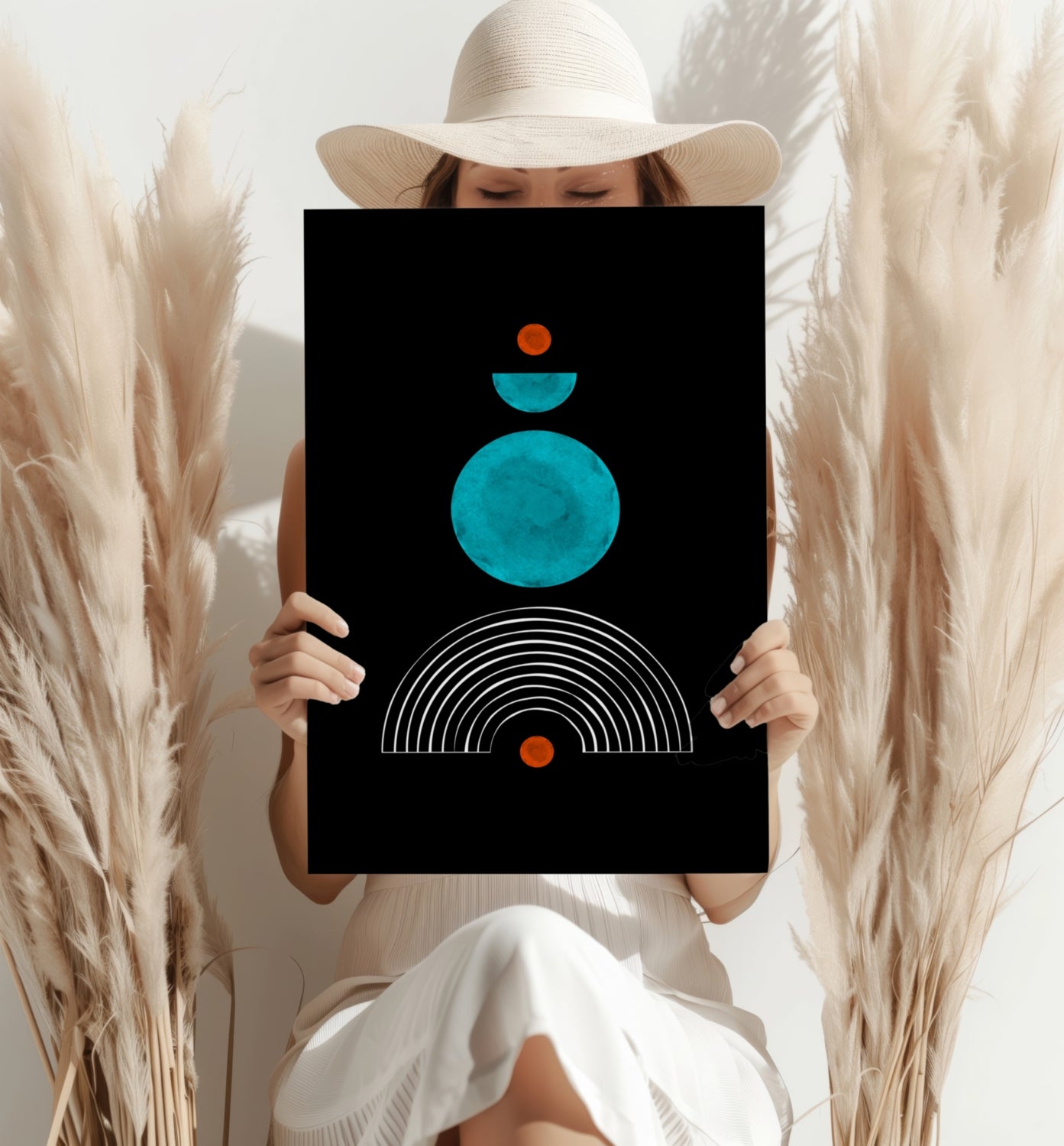 Line Art V3 Aluminum Print.