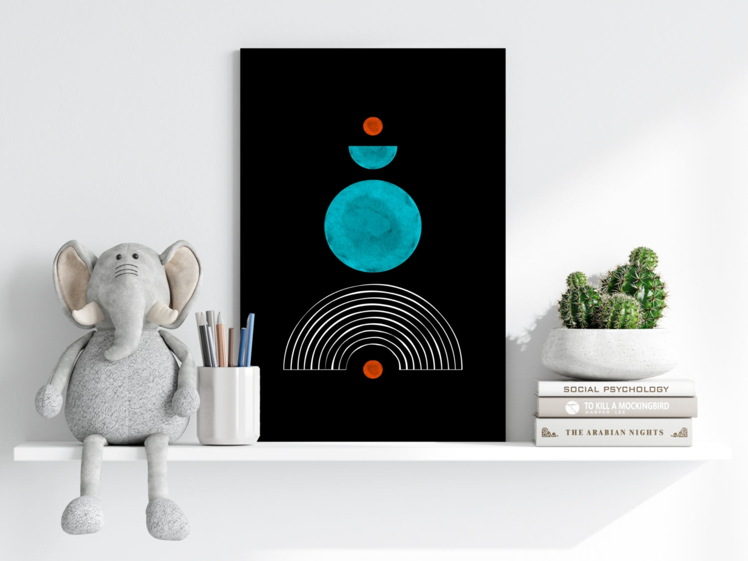 Line Art V3 Aluminum Print.