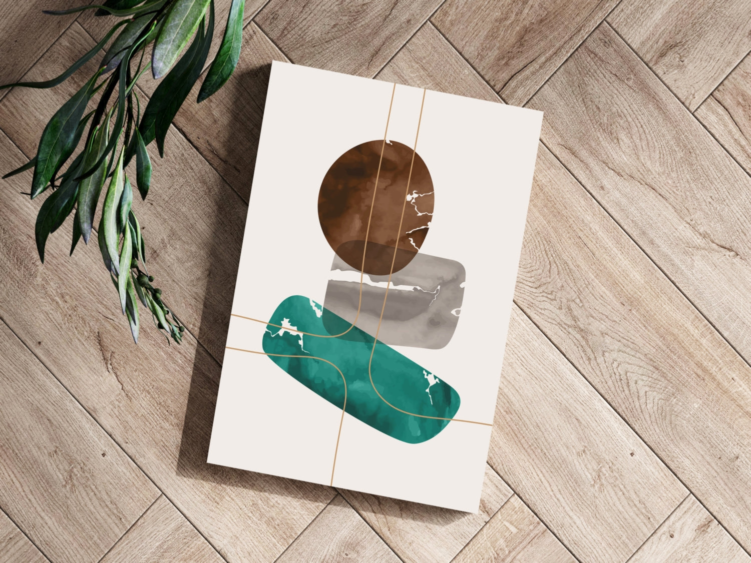 Line Art V5 Aluminum Print.