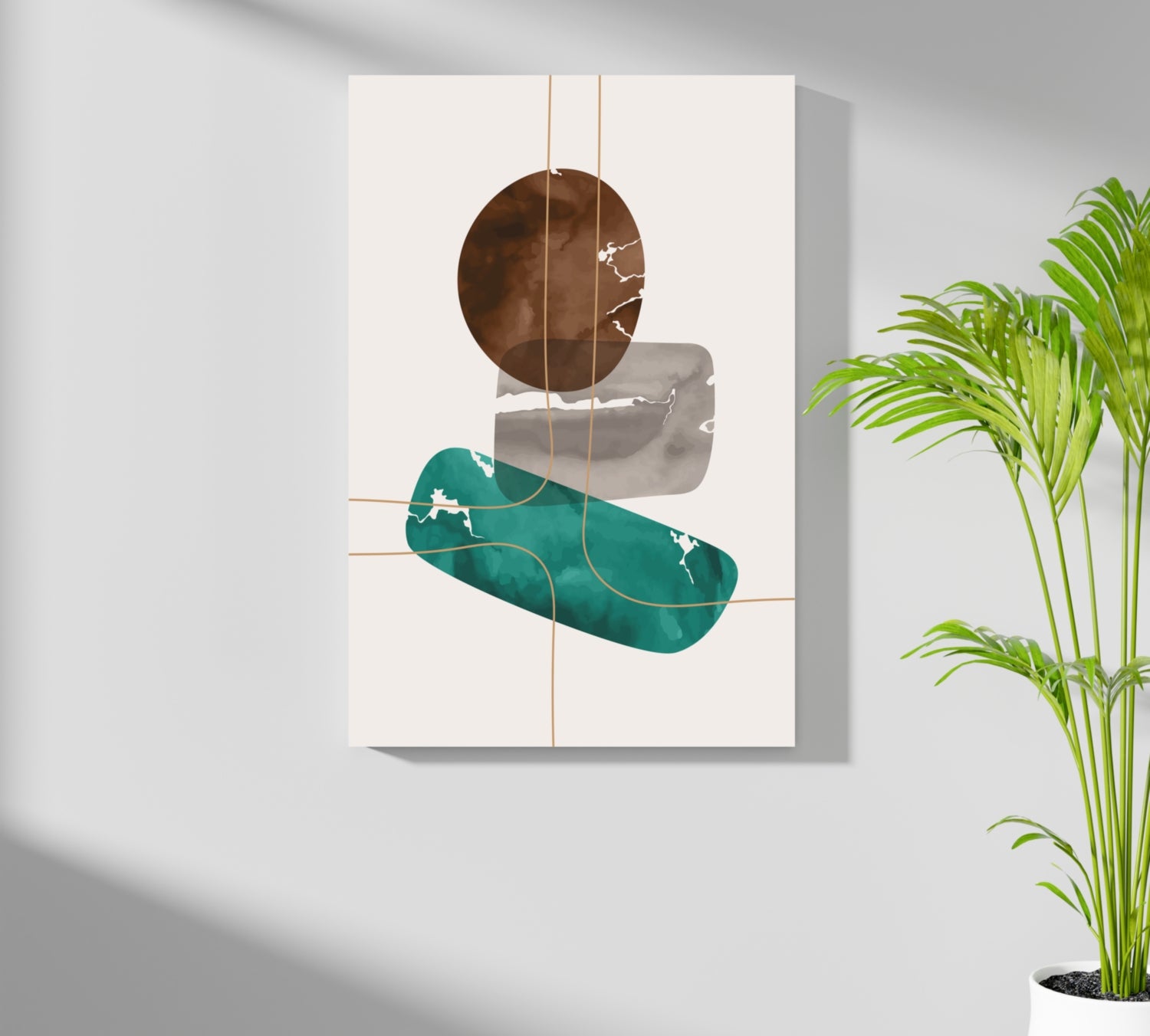 Line Art V5 Aluminum Print.