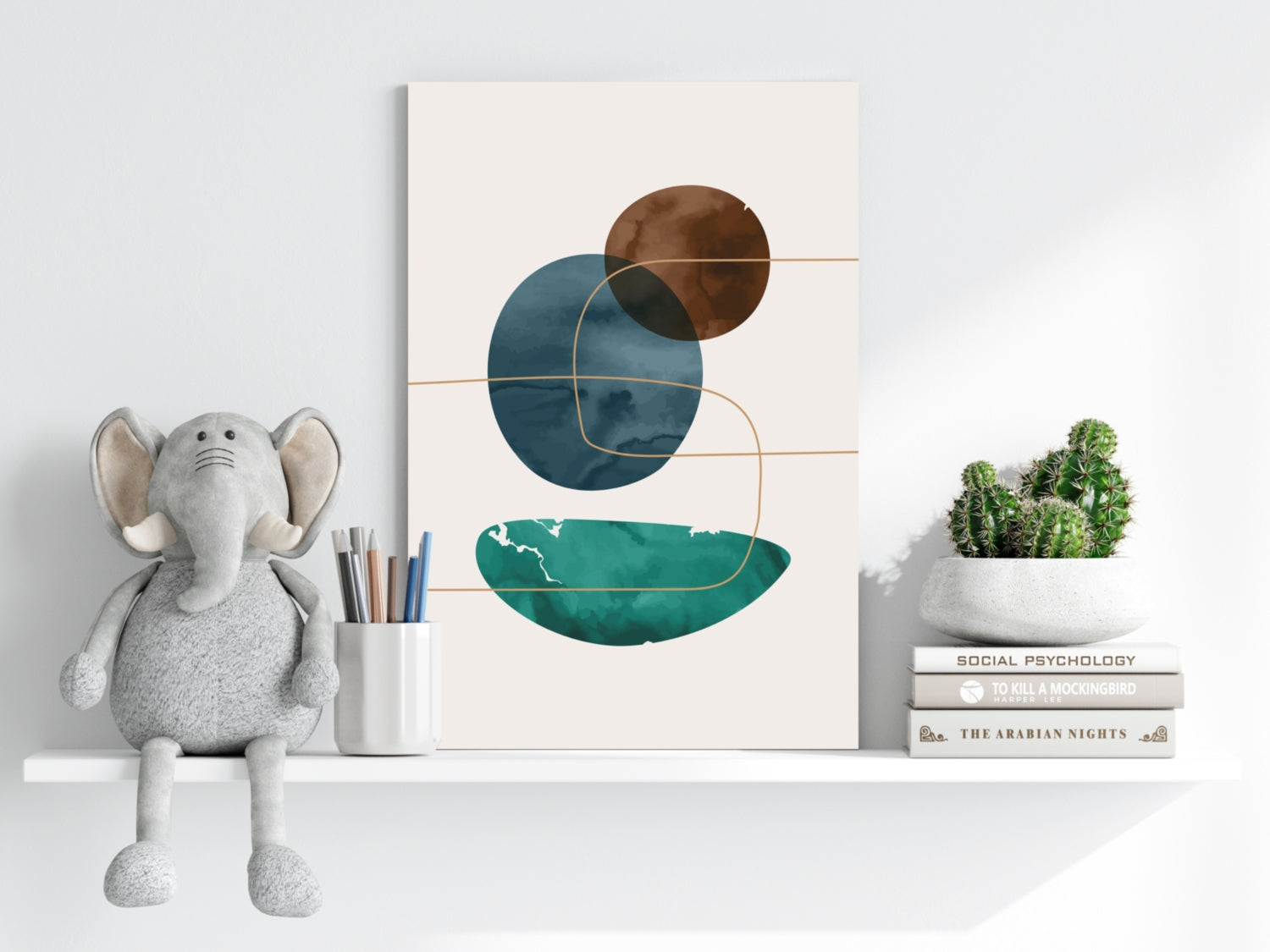 Line Art V7 Aluminum Print.