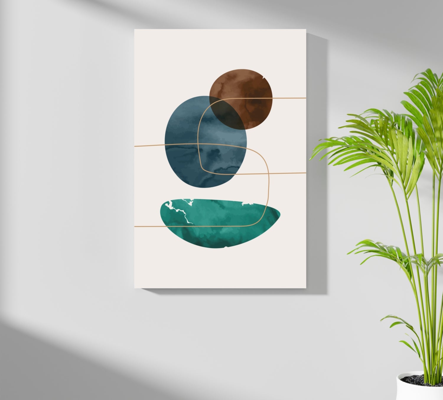 Line Art V7 Aluminum Print.