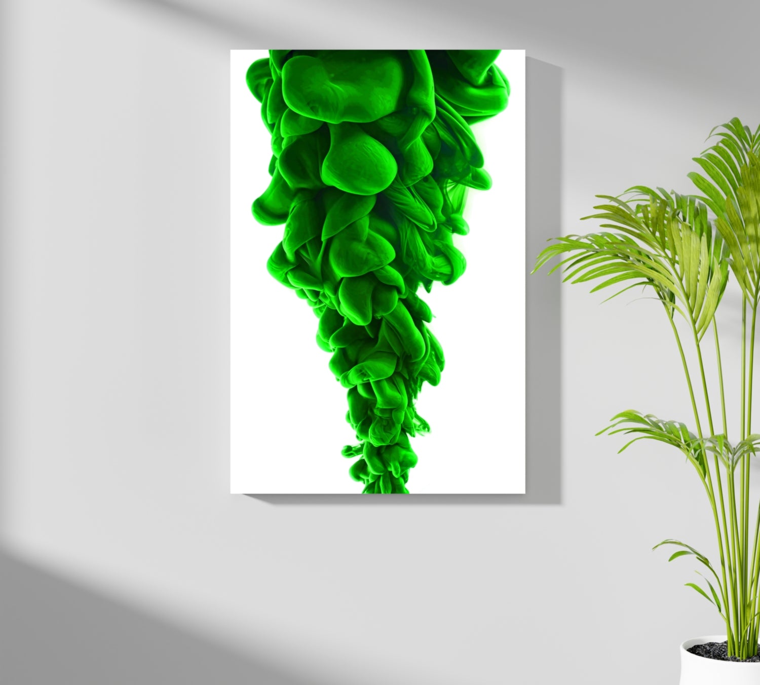 Green Smoke Aluminum Print.