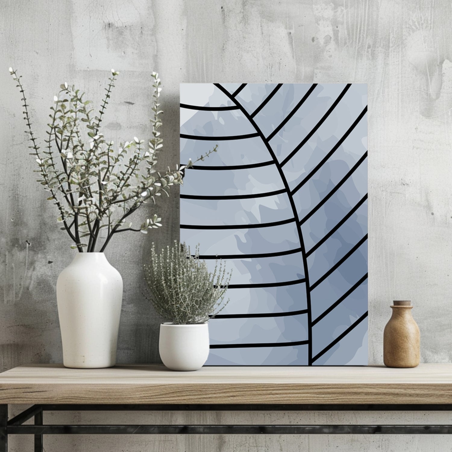 Line Art V12 Aluminum Print.