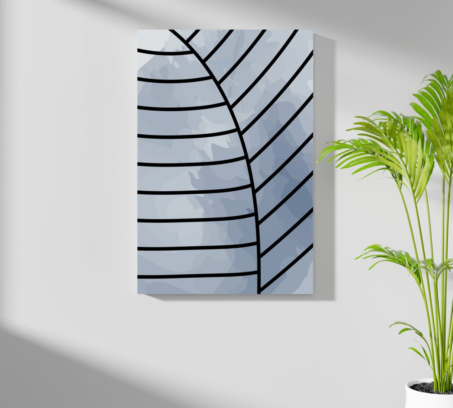 Line Art V12 Aluminum Print.