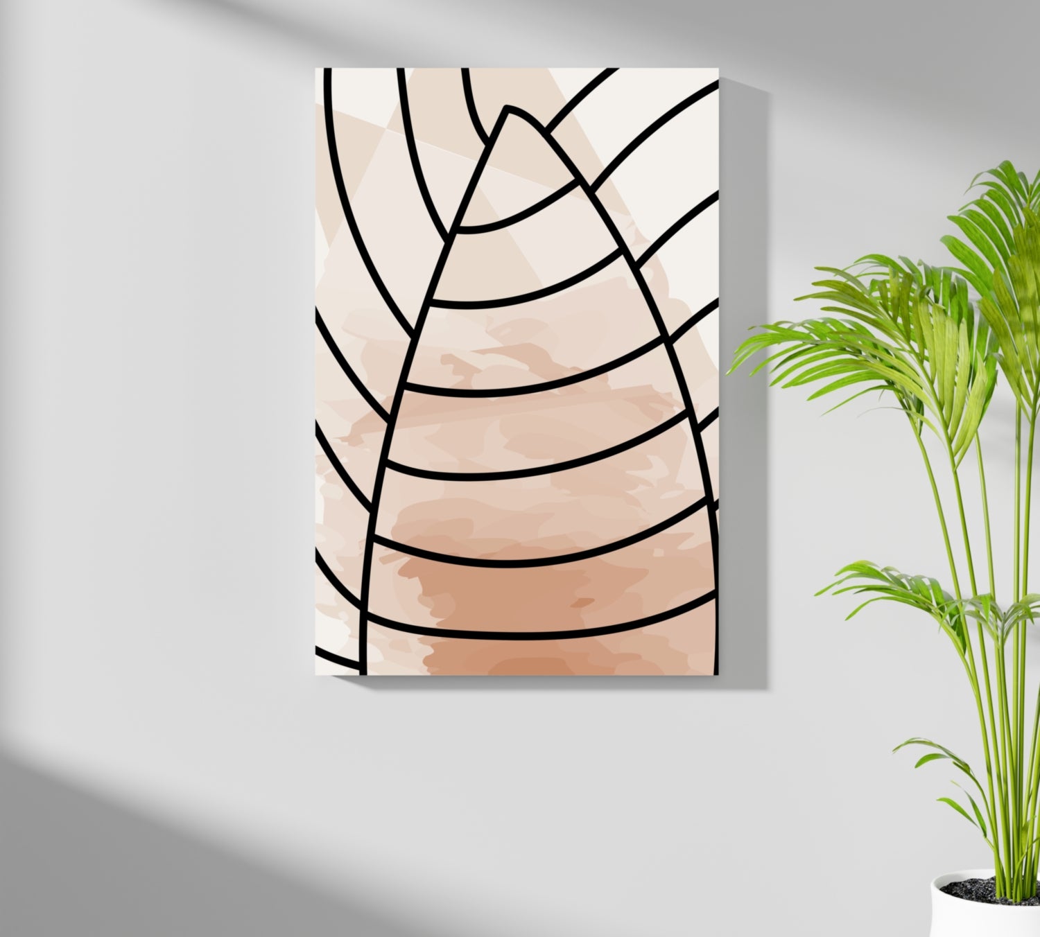 Line Art V13 Aluminum Print.