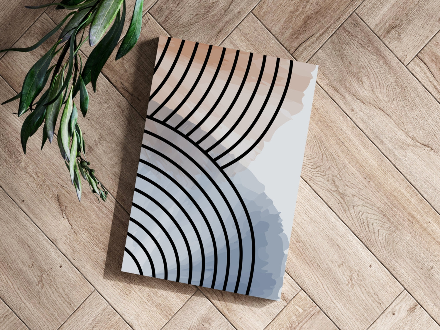 Line Art V14 Aluminum Print.