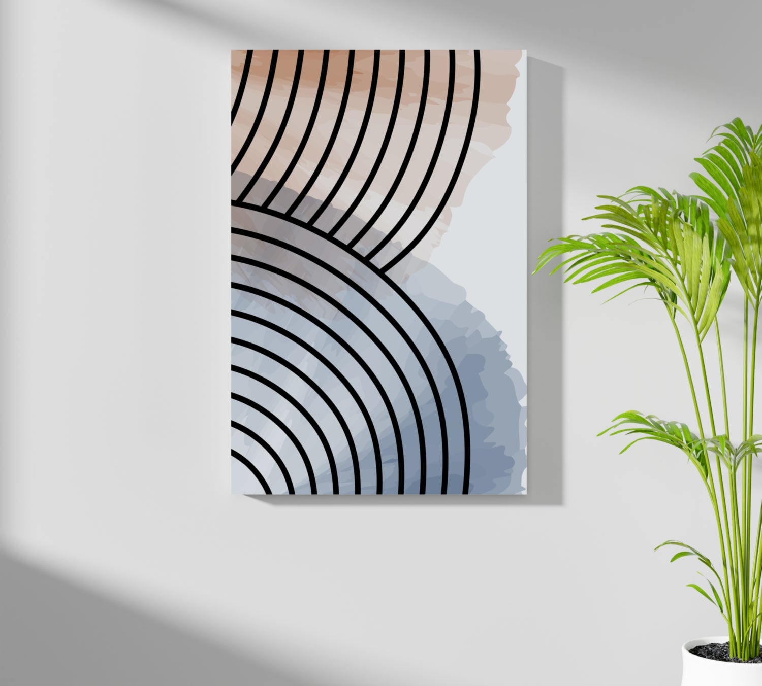 Line Art V14 Aluminum Print.