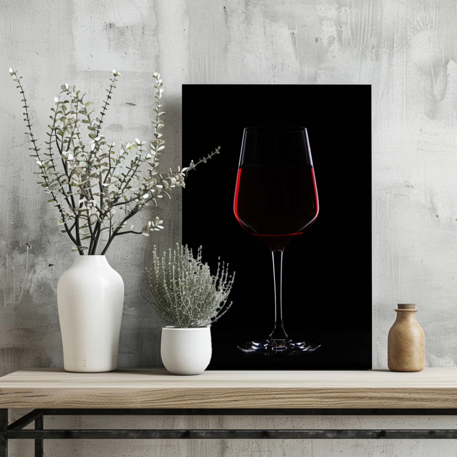 Red Wine Aluminum Print.