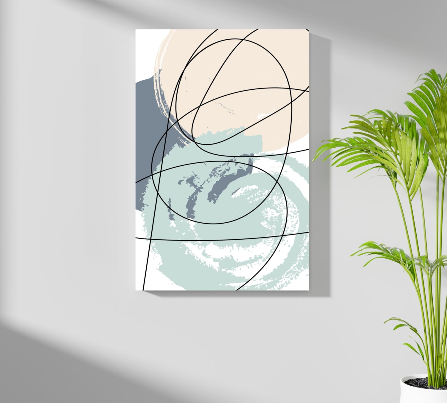 Abstract Lines Aluminum Print.