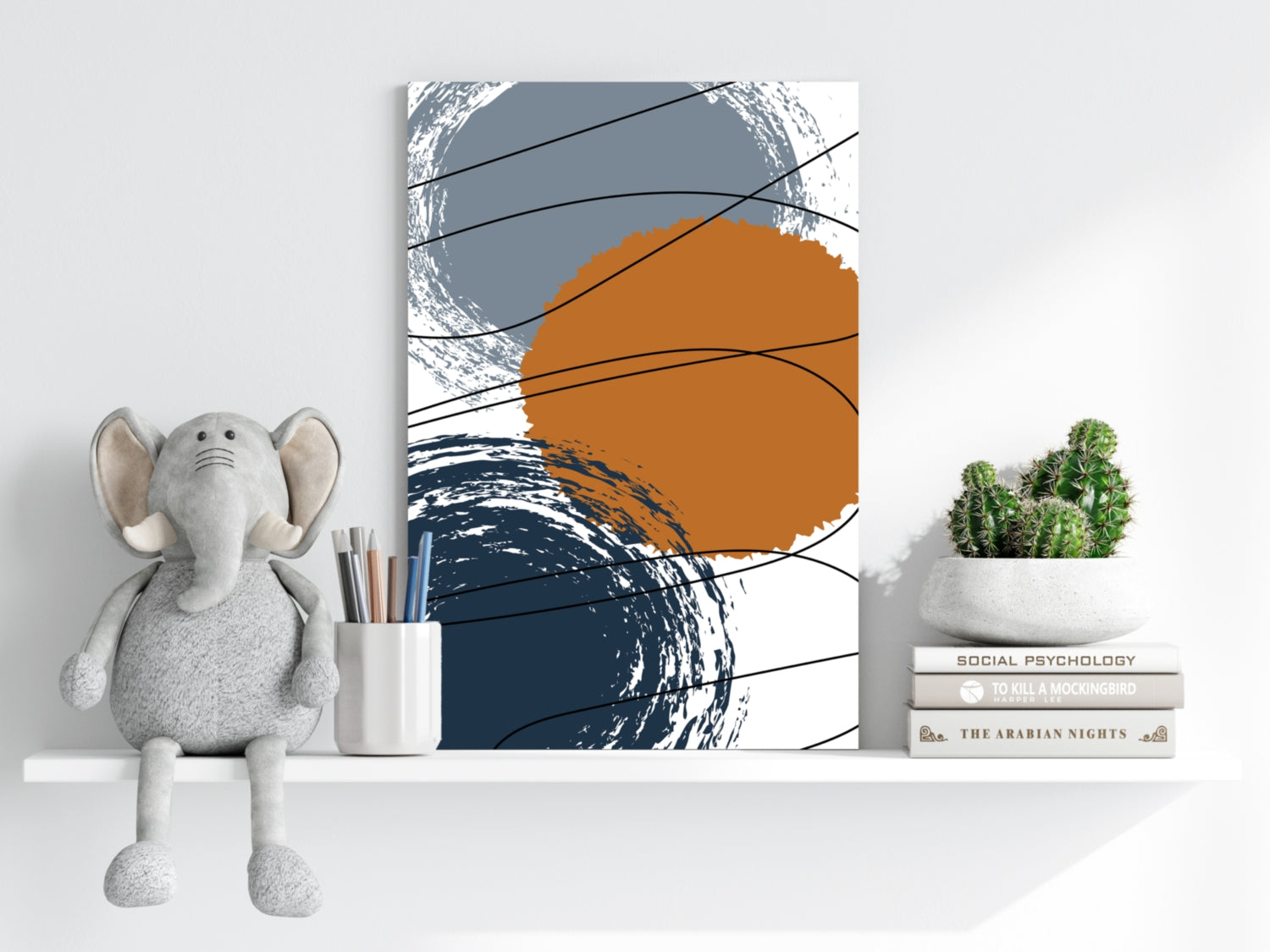 Abstract Rounds Aluminum Print.