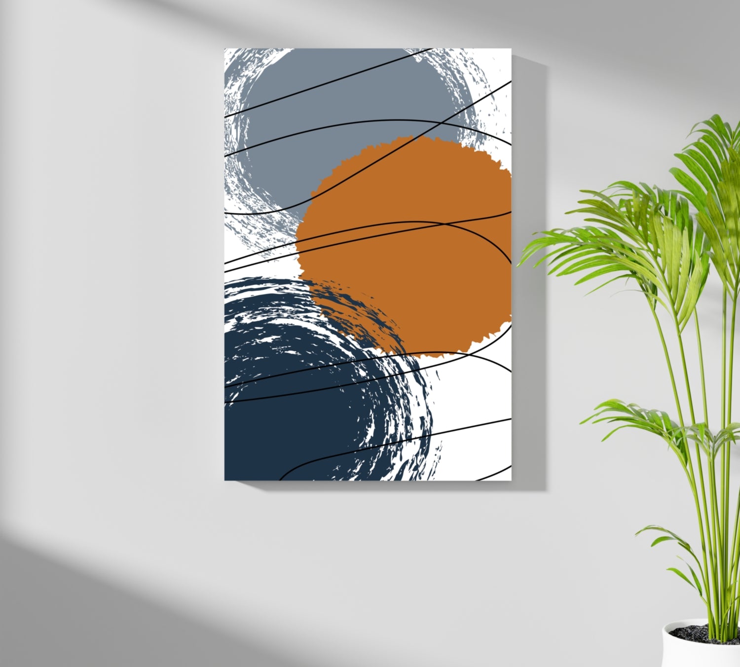 Abstract Rounds Aluminum Print.