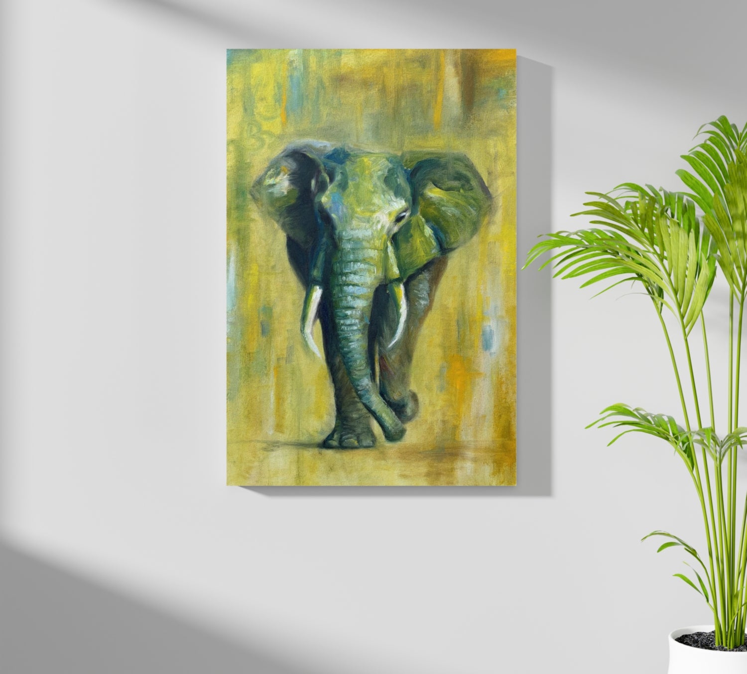 Elephant Aluminum Print.