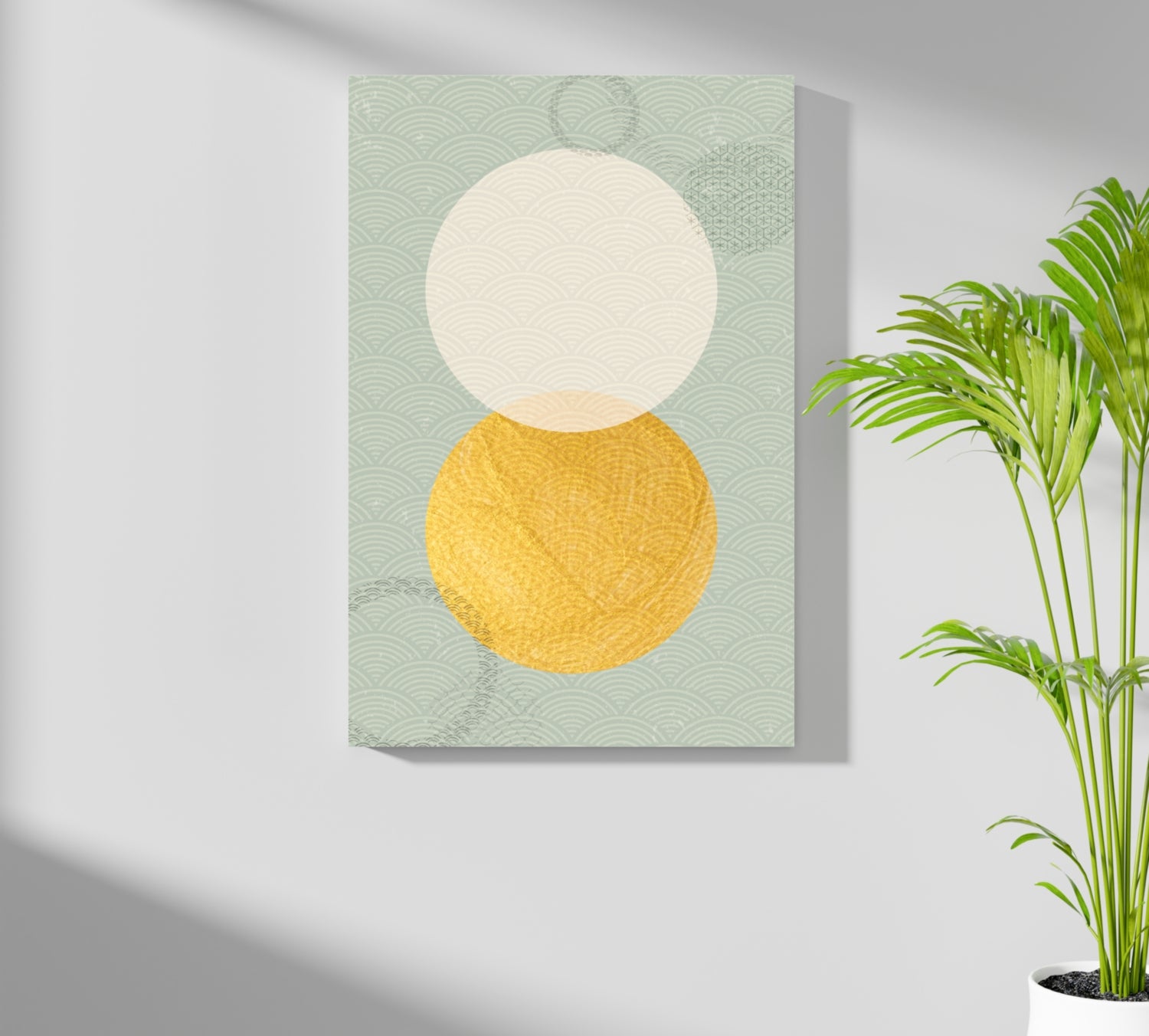 Abstract Art Dots V1 Aluminum Print.