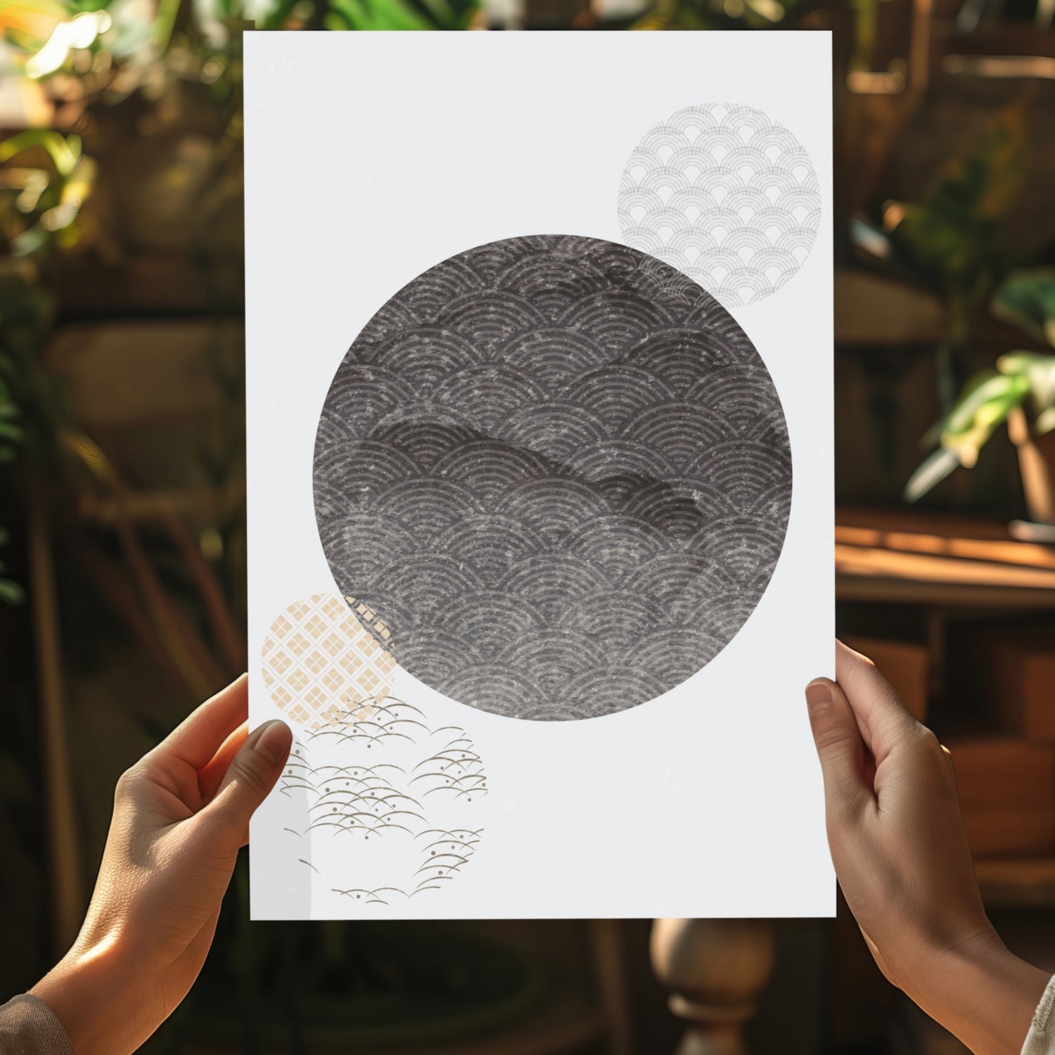 Abstract Art Dots V2 Aluminum Print.