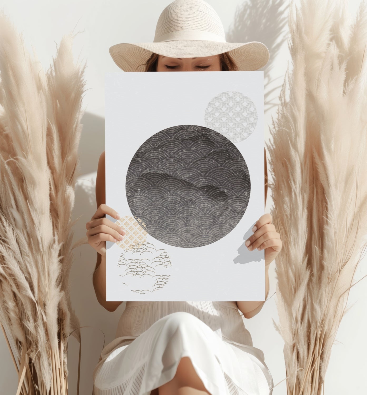 Abstract Art Dots V2 Aluminum Print.