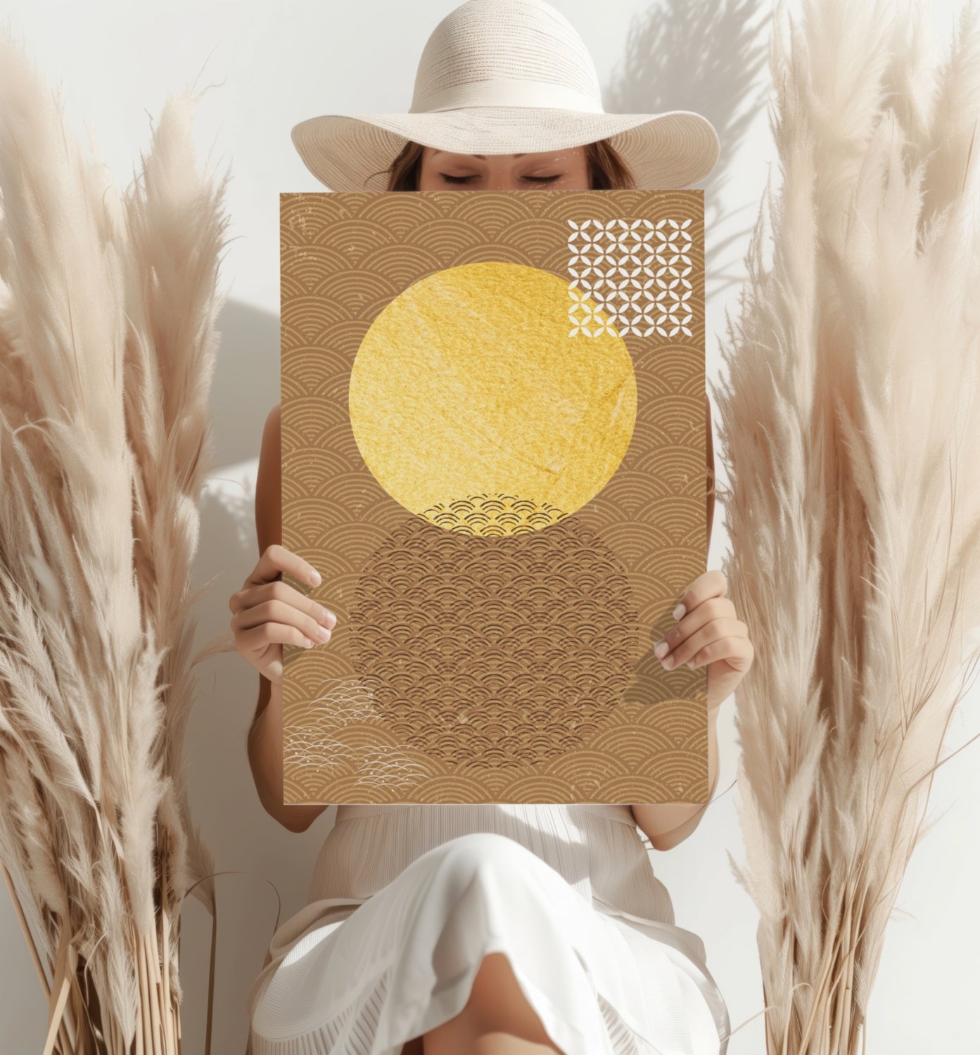 Abstract Art Dots V3 Aluminum Print.