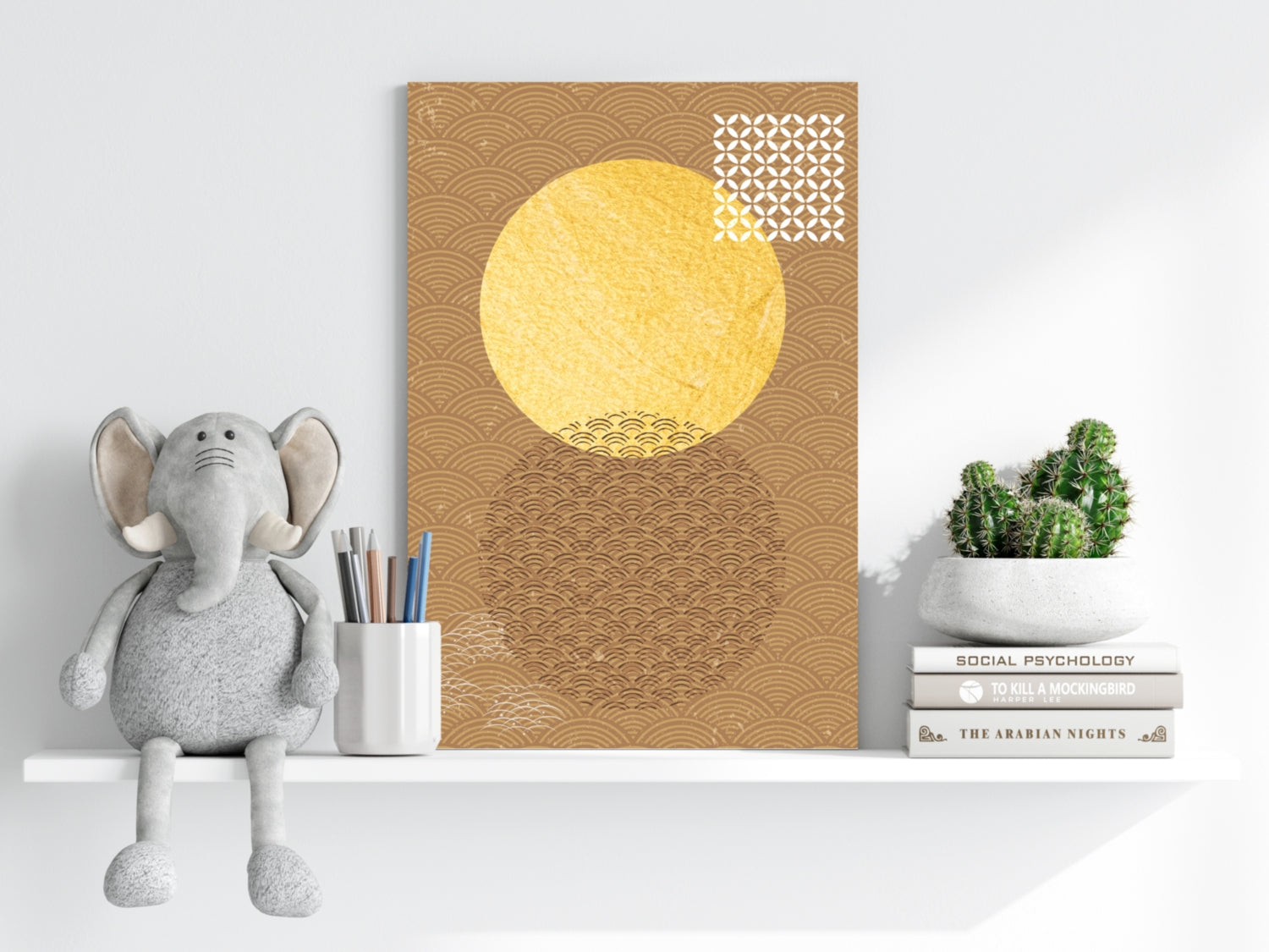 Abstract Art Dots V3 Aluminum Print.