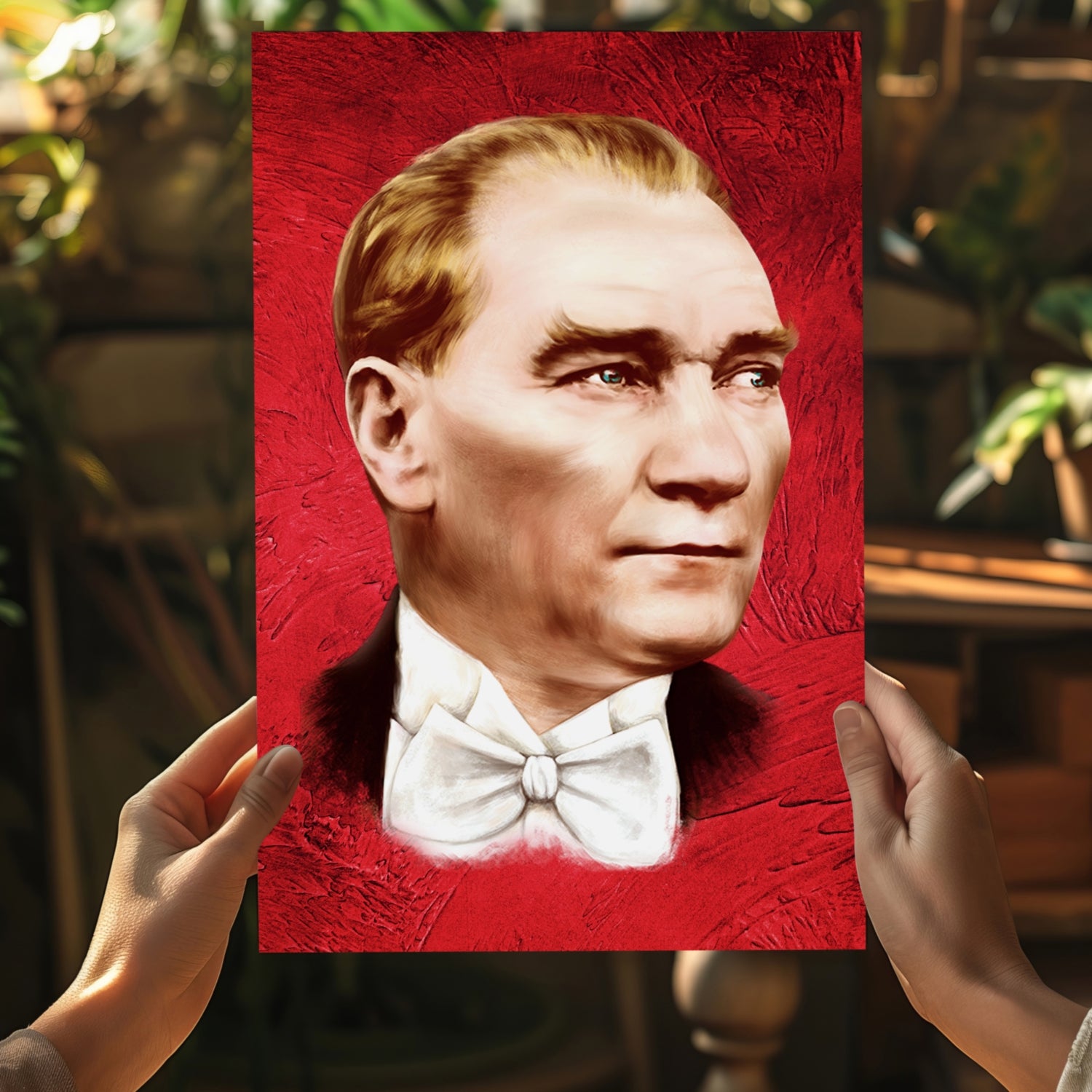 Ataturk Aluminum Print.
