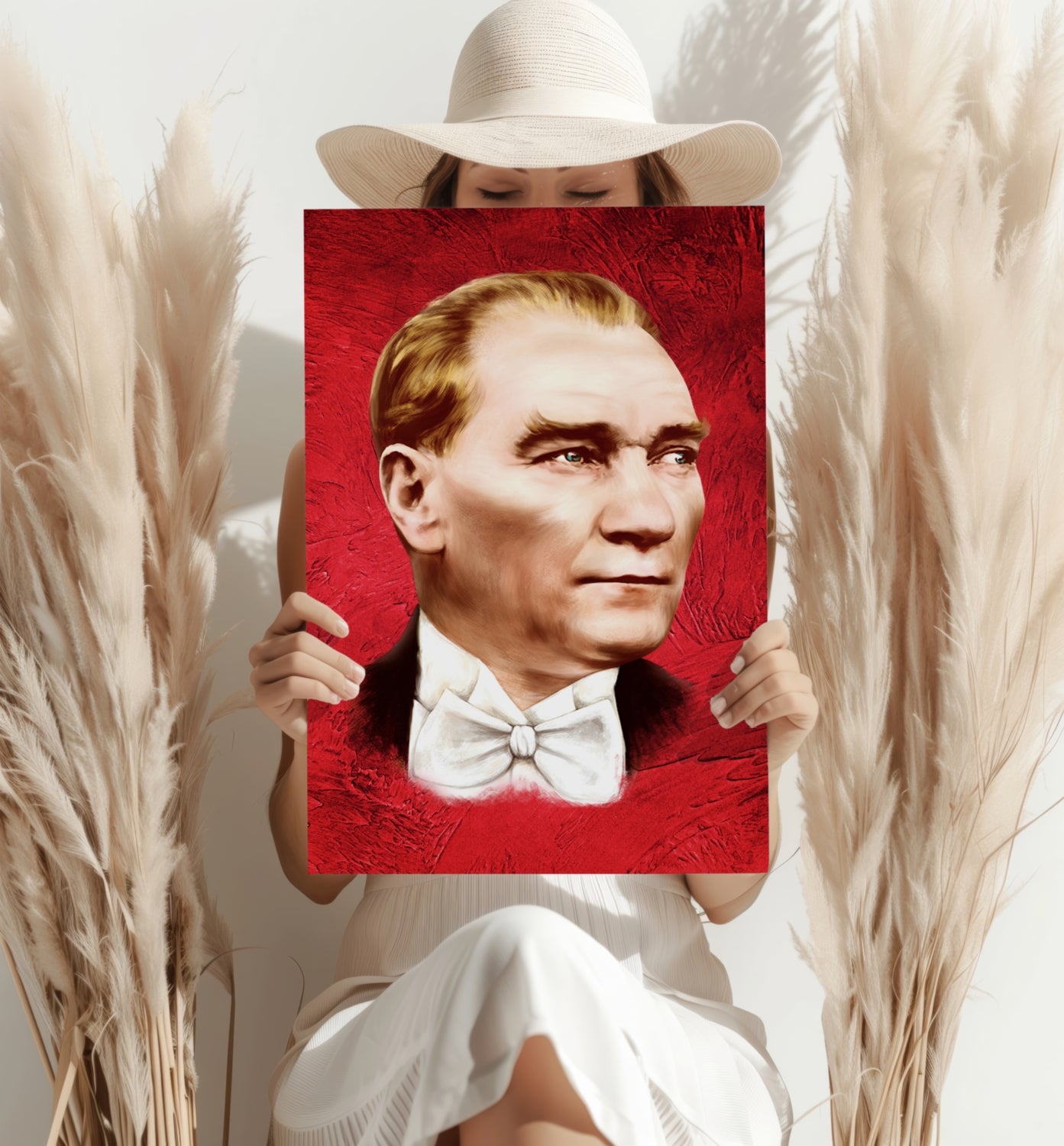 Ataturk Aluminum Print.