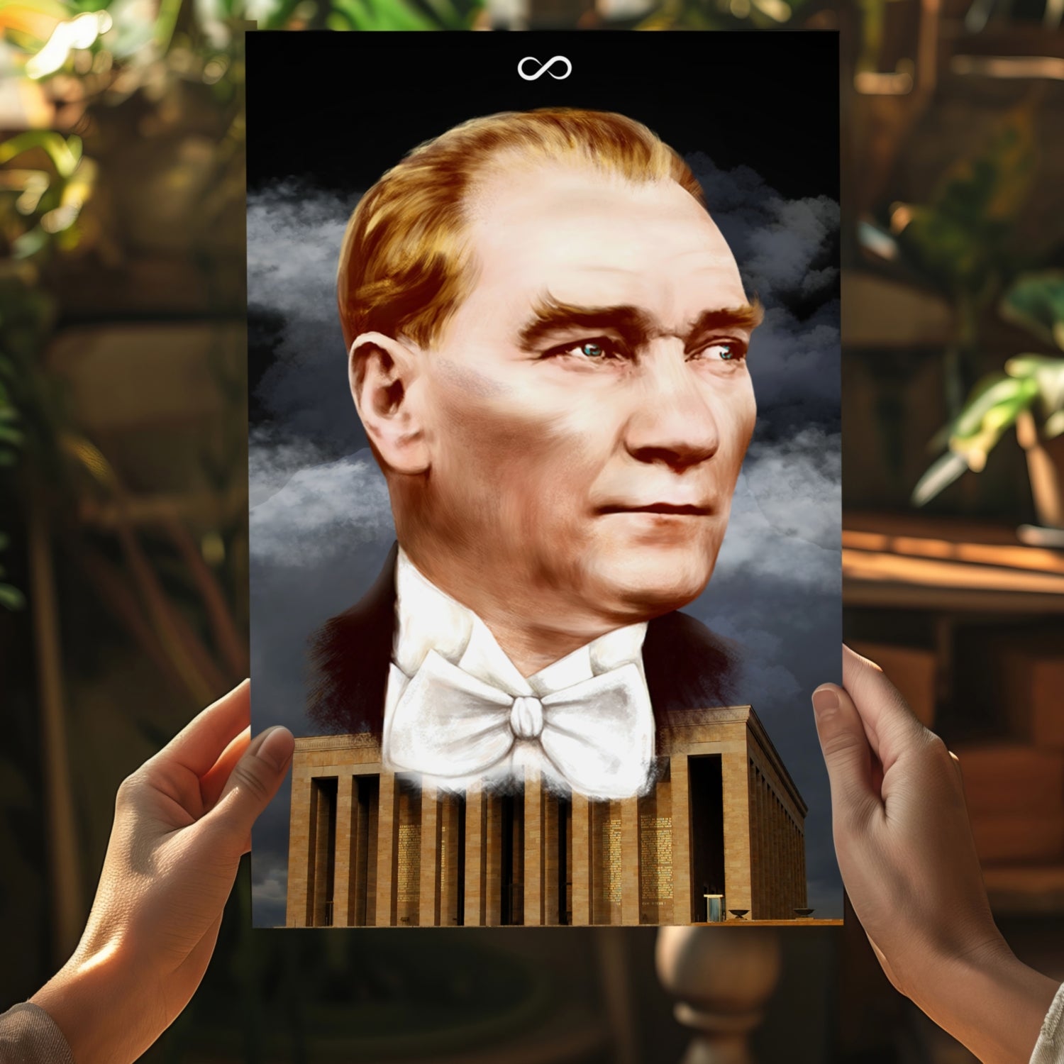 Ataturk Aluminum Print.