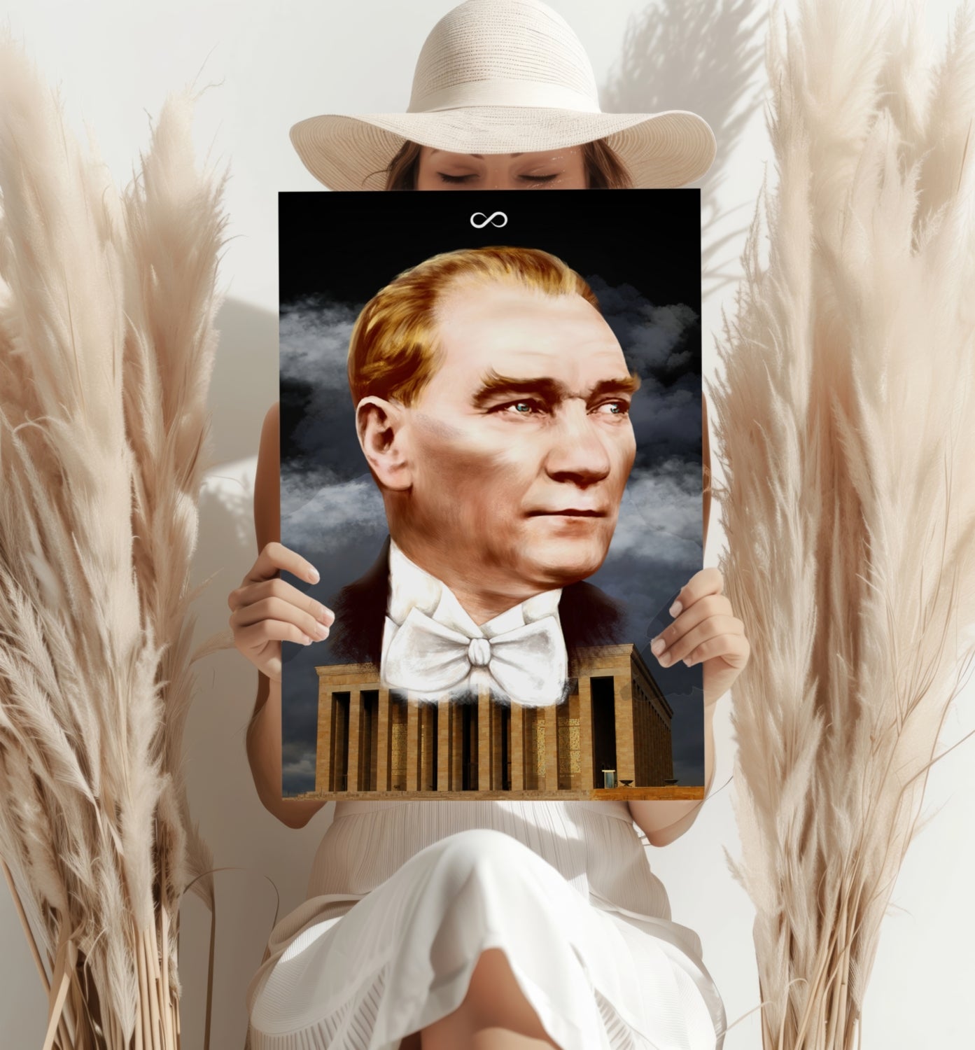 Ataturk Aluminum Print.