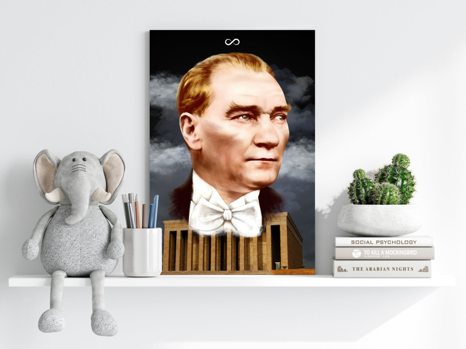 Ataturk Aluminum Print.
