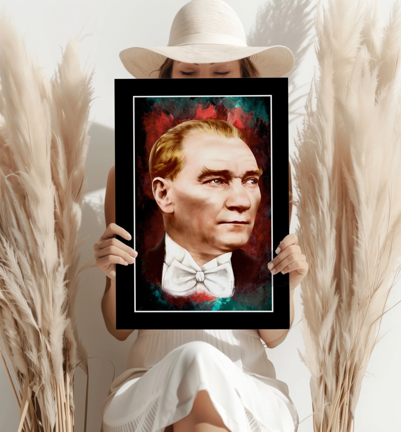 Ataturk Aluminum Print.