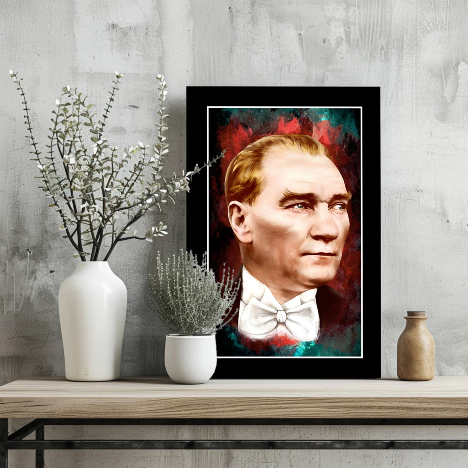 Ataturk Aluminum Print.