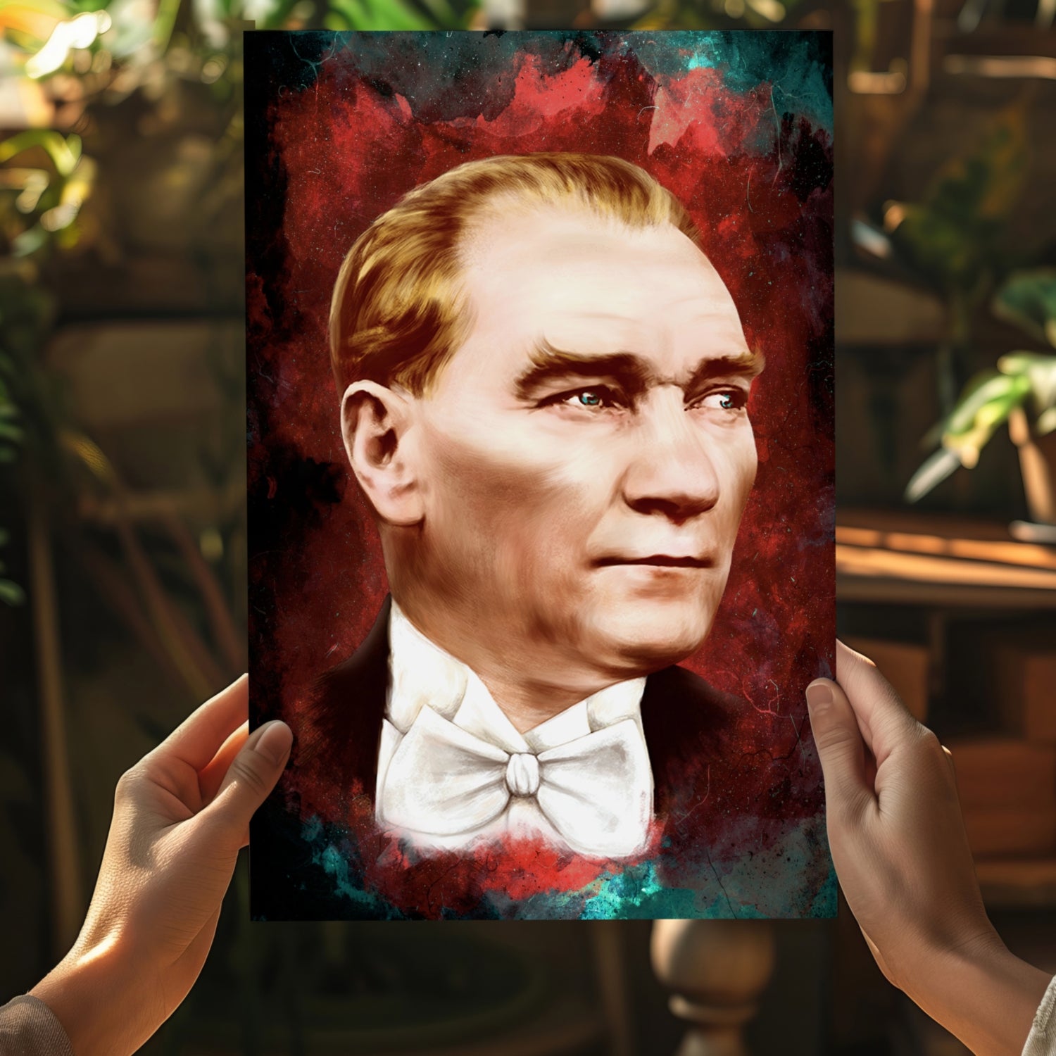 Ataturk Aluminum Print.