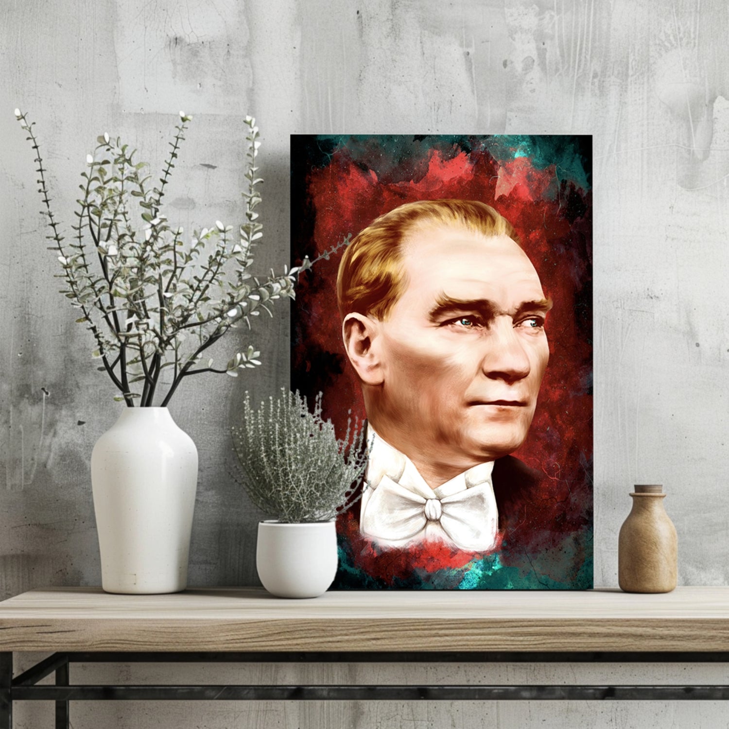 Ataturk Aluminum Print.