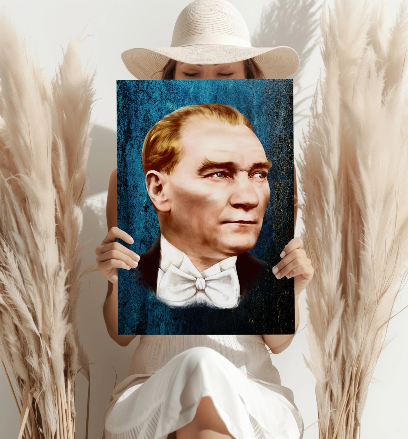 Ataturk Aluminum Print.
