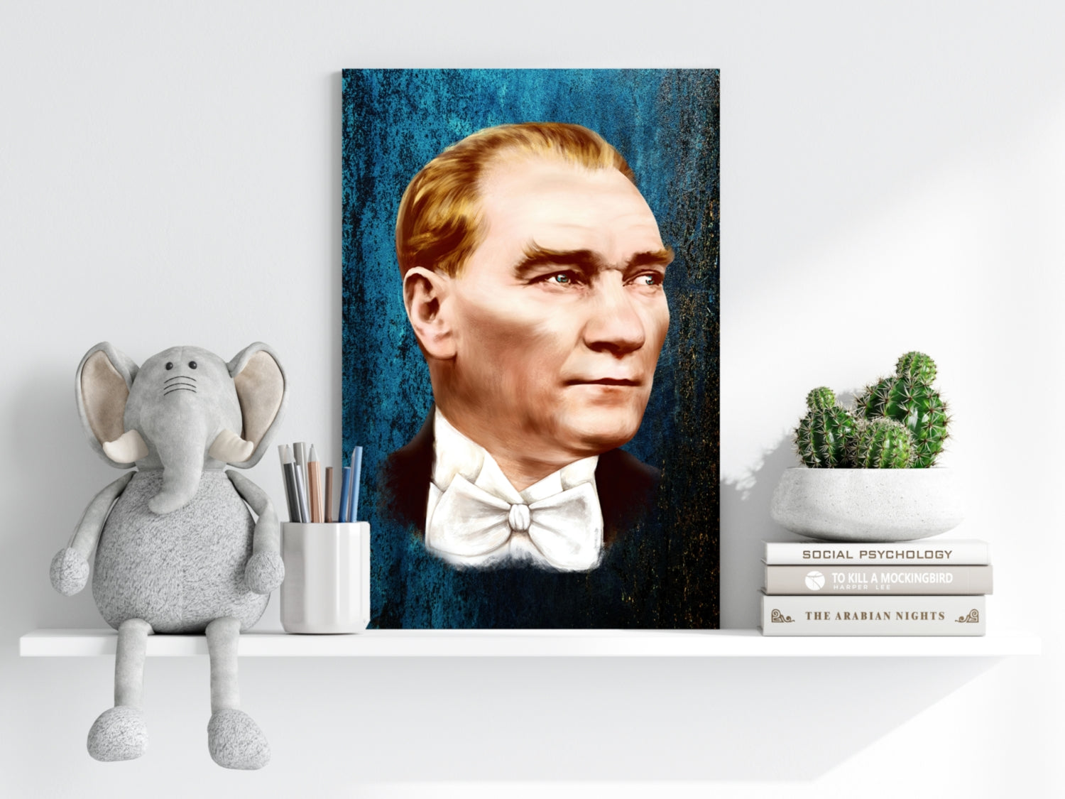 Ataturk Aluminum Print.