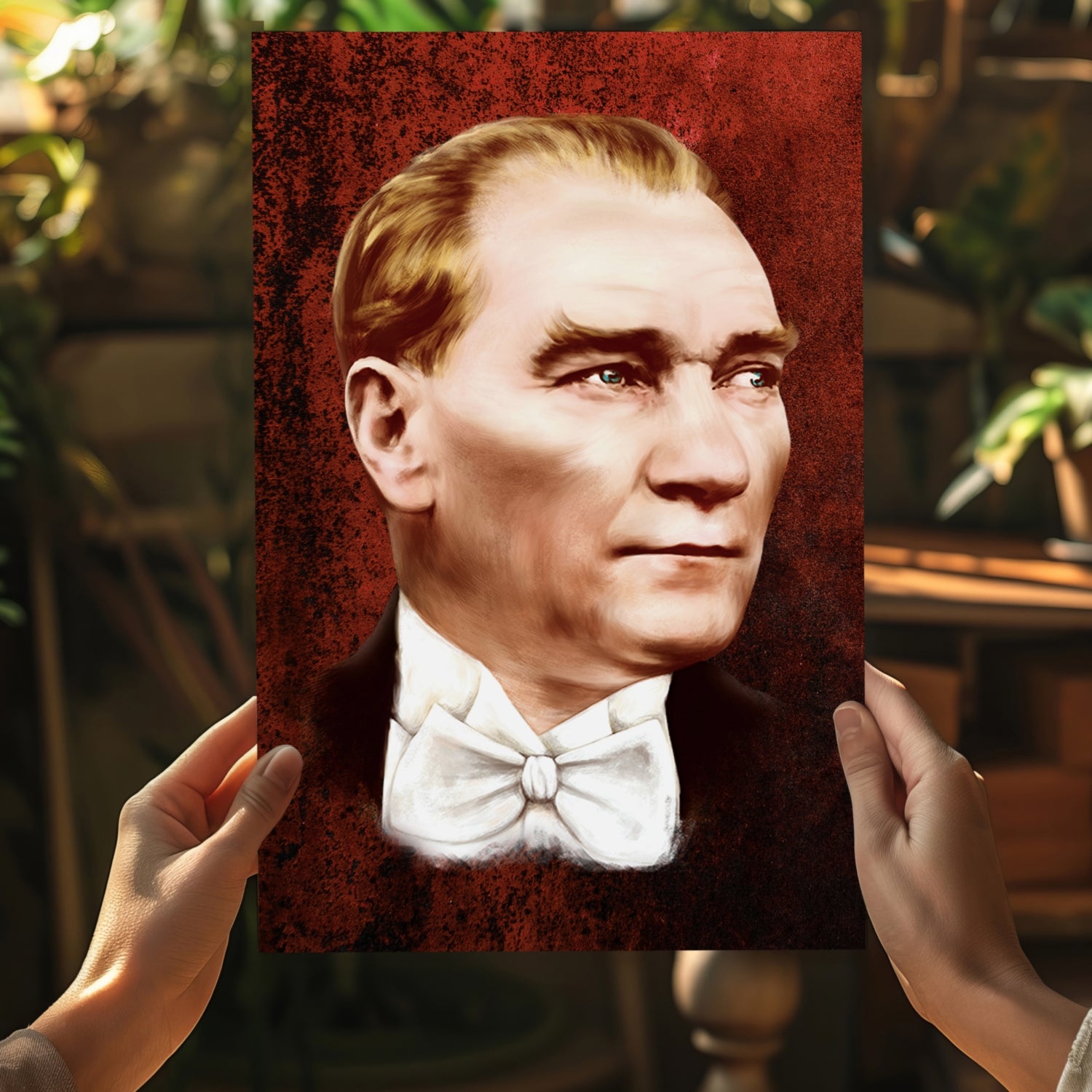 Ataturk Aluminum Print.