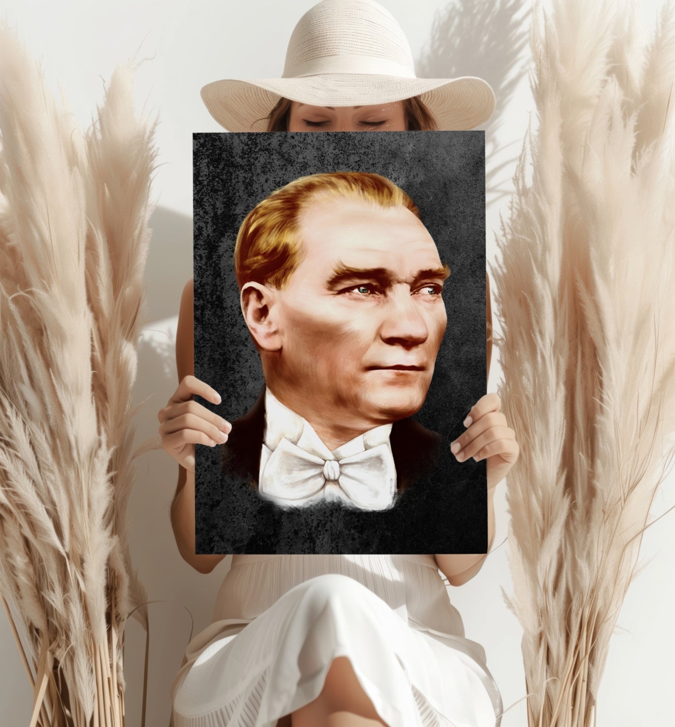 Ataturk Aluminum Print.