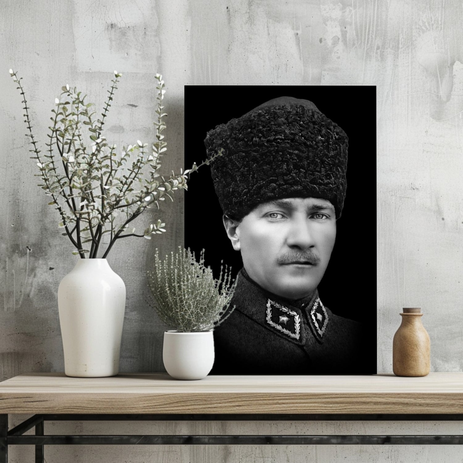 Ataturk Aluminum Print.