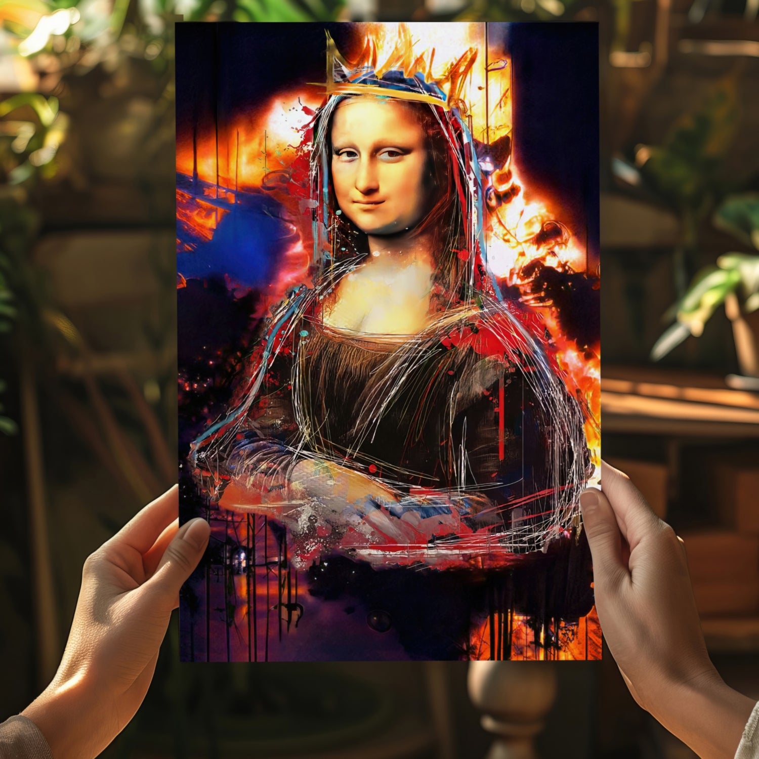 Mona Lisa Aluminum Print.